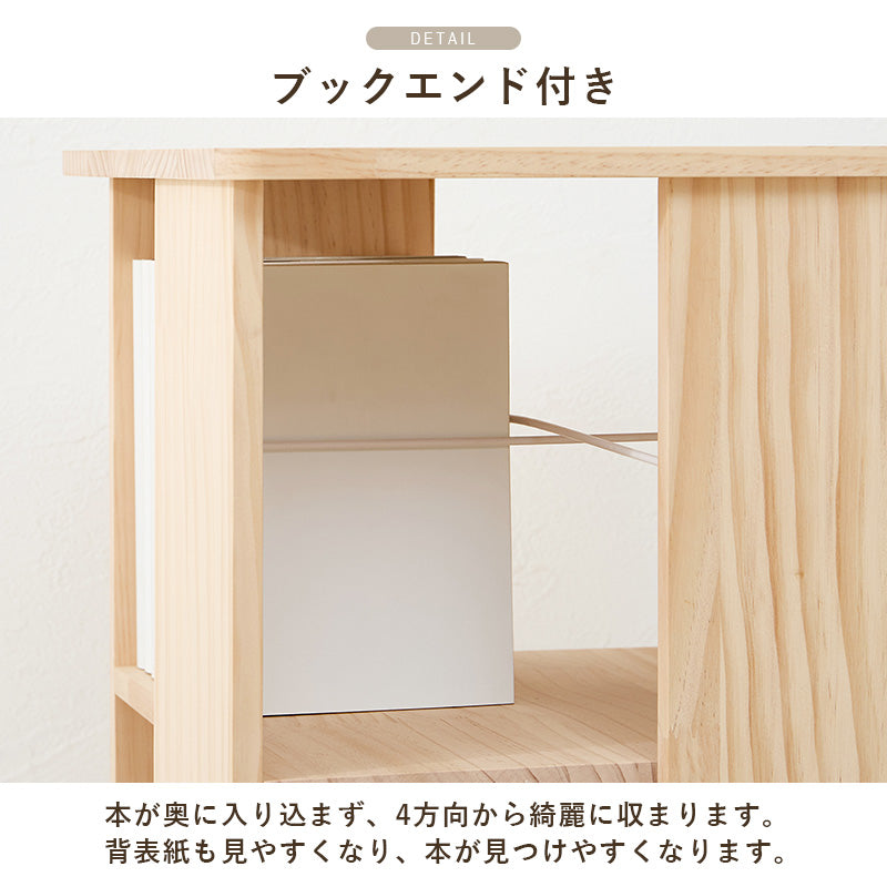 角回転ラック 本棚 収納家具 360度回転 天然木パイン 使用 経年変化 塗装 アレンジ 完成 おしゃれ 北欧