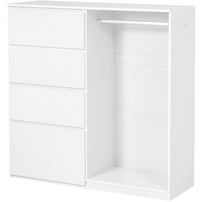 ハンガーラック 収納家具 収納 ハンガーポール 引出し ハンガー ポール 大量 フラット おしゃれ 北欧 シンプル