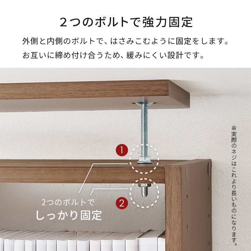 突っ張り壁面収納ラック ラック 収納家具 本棚 収納 容量収納ラック 天井 伸縮 容量 賃貸 突っ張りタイプ