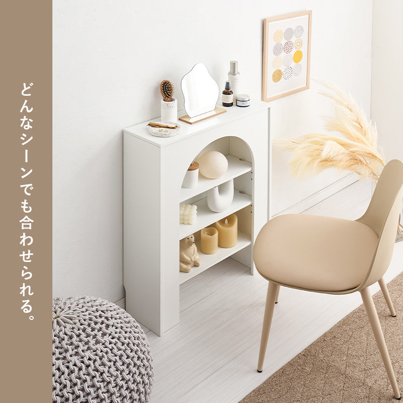 マントルピース 収納家具 キャビネット おしゃれ 可愛い 収納ラック 大人 コード穴 ライト スピーカー 使用
