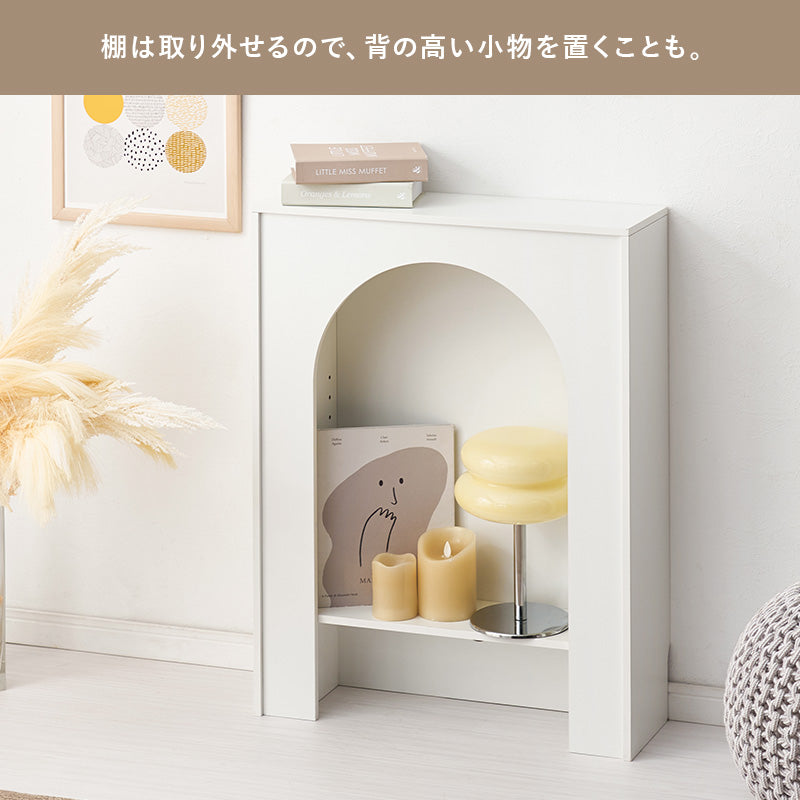 マントルピース 収納家具 キャビネット おしゃれ 可愛い 収納ラック 大人 コード穴 ライト スピーカー 使用