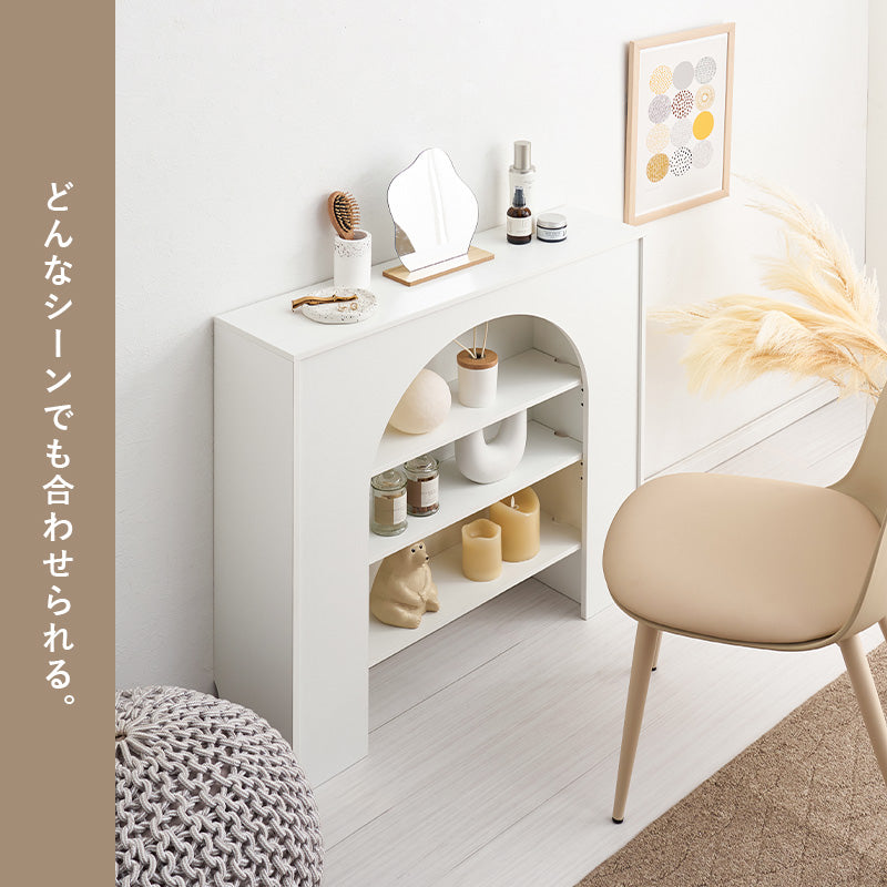 マントルピース 収納家具 キャビネット おしゃれ 可愛い 収納ラック 大人 コード穴 ライト スピーカー 使用