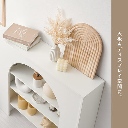 マントルピース 収納家具 キャビネット おしゃれ 可愛い 収納ラック 大人 コード穴 ライト スピーカー 使用