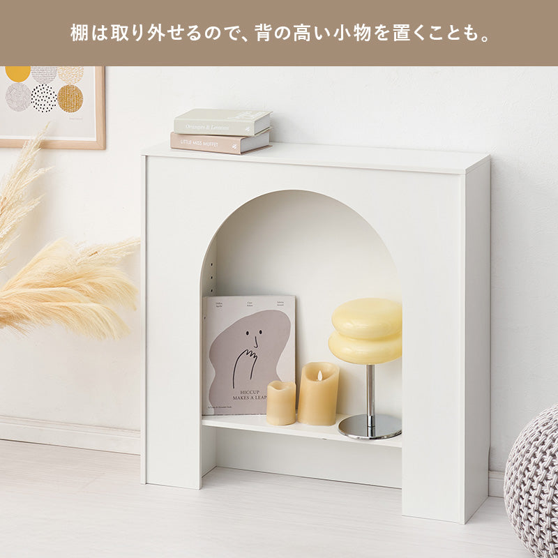 マントルピース 収納家具 キャビネット おしゃれ 可愛い 収納ラック 大人 コード穴 ライト スピーカー 使用