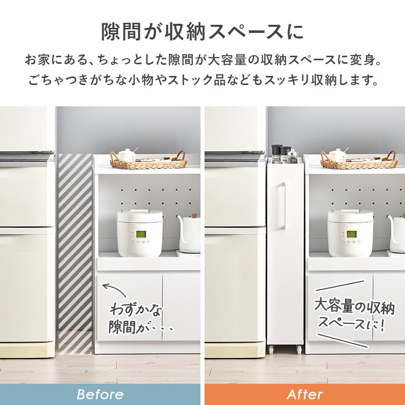 隙間収納ワゴン ワゴン キッチン収納 ワゴンラック 隙間 ラック オープンタイプ オープン タイプ 必要