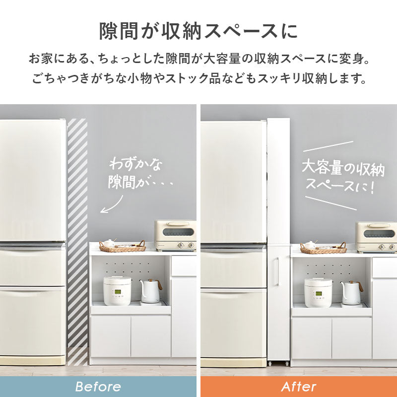 隙間収納ワゴン ワゴン キッチン収納 収納 ワゴンラック 隙間 ラック オープンタイプ オープン タイプ 必要