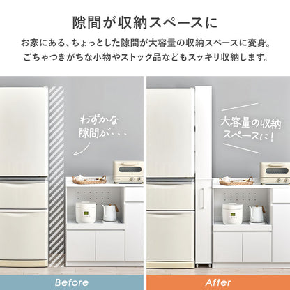隙間収納ワゴン ワゴン キッチン収納 収納 ワゴンラック 隙間 ラック オープンタイプ オープン タイプ 必要