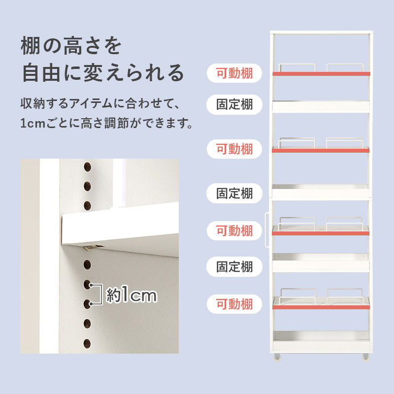 隙間収納ワゴン ワゴン キッチン収納 収納 ワゴンラック 隙間 ラック オープンタイプ オープン タイプ 必要
