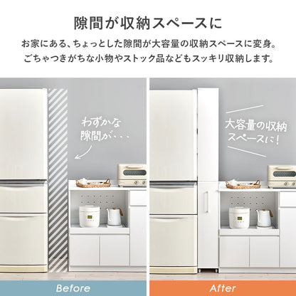 隙間収納ワゴン ワゴン キッチン収納 収納 ワゴンラック 隙間 ラック オープンタイプ オープン タイプ 必要