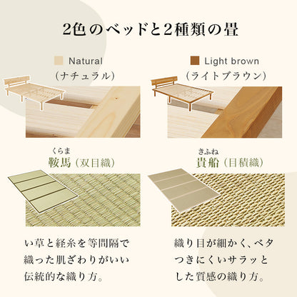 畳ダブルベッド クイーンベッド 天然い草 畳マット すのこベッド 使用 ロングサイズ 敷布 3段階調節 床面