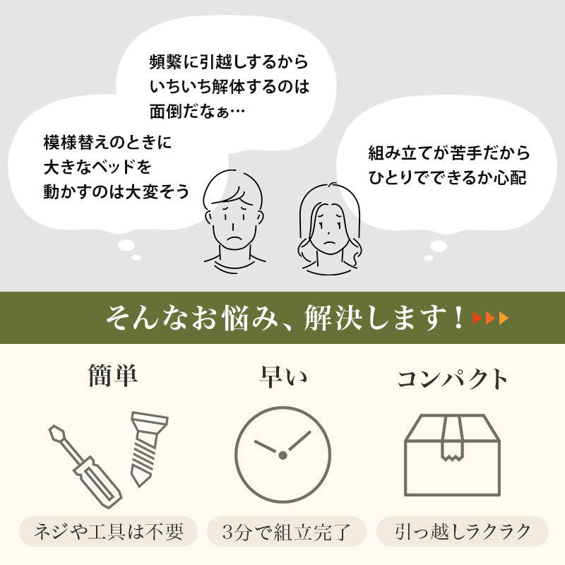 組立簡単 畳シングルベッド ネジなし 工具 天然い草 畳マット すのこベッド 使用 セミダブル クイーン 天然木