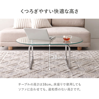 ガラステーブル テーブル センターテーブル メッキ加工 存在感 ガラス 天板 メッキ 加工 シルバー 存在