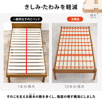 組立簡単 マットレス付シングルベッド ネジなし 工具 ボンネルコイルマットレスセット 寝心地 セミダブル