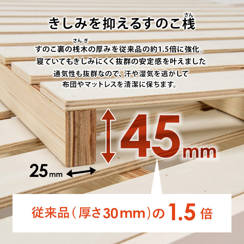 組立簡単 マットレス付セミダブルベッド ネジなし 工具 ボンネルコイルマットレスセット 寝心地 シングル