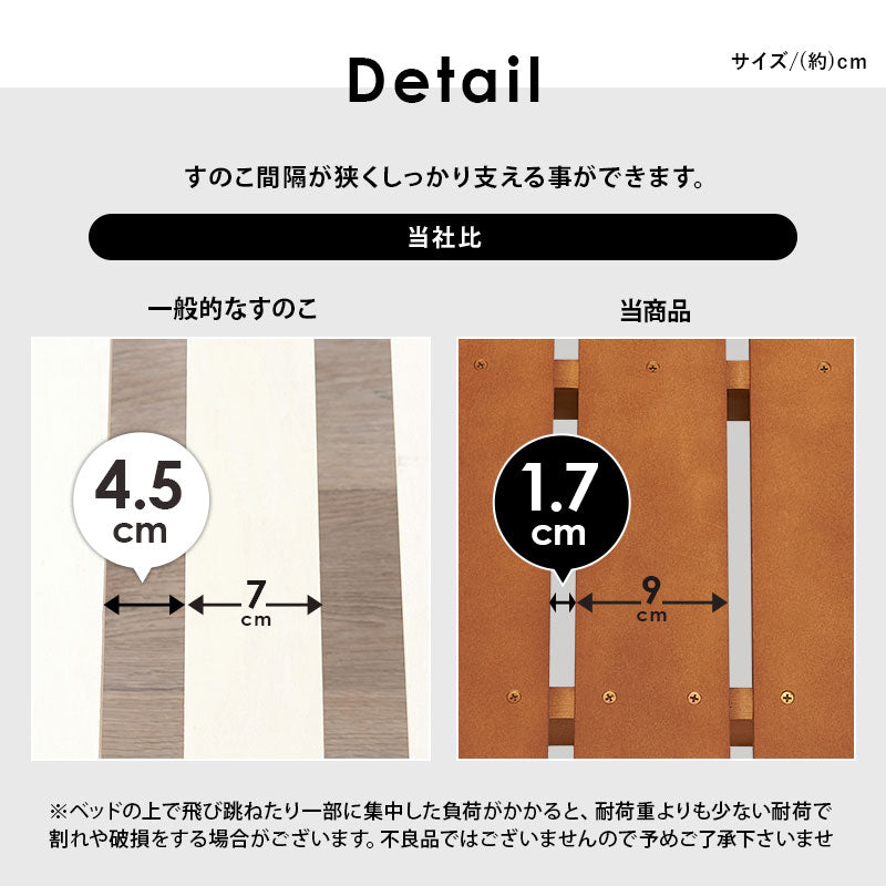 組立簡単 マットレス付シングルミドルベッド シングルベッド ネジなし 工具 3段階 床面 容量収納スペース