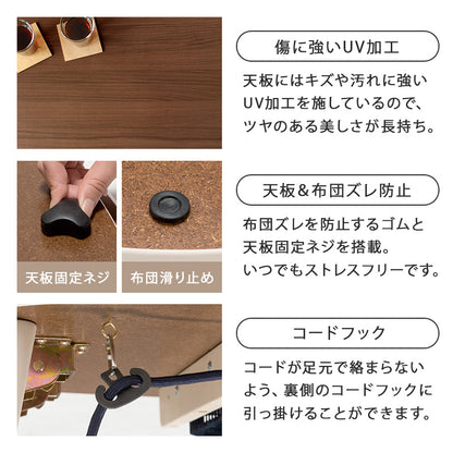 こたつ うす掛け布団 2点セット 楕円 丸型 コンパクト コンパクトサイズ 一人暮らし テーブル 布団セット