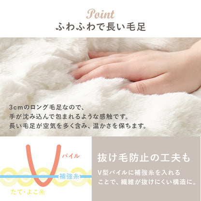 こたつ うす掛け布団 2点セット 正方形 天板リバーシブル 天板 リバーシブル 収納 便利 コタツ ラビットファー