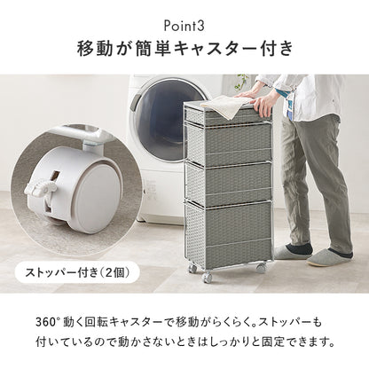 ランドリーチェスト チェスト ランドリー 収納家具 ランドリー スペースキッチン 隙間 樹脂素材 強い 樹脂