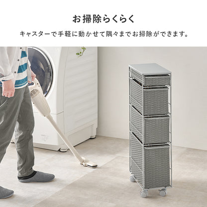 ランドリーチェスト チェスト ランドリー 収納家具 ランドリー スペースキッチン 隙間 樹脂素材 強い 樹脂