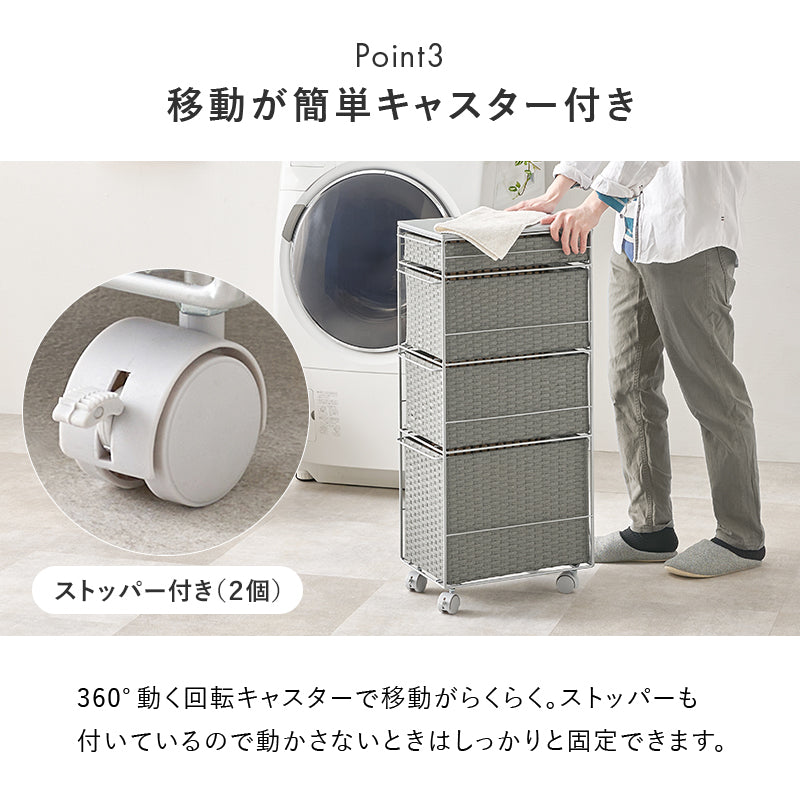 ランドリーチェスト チェスト ランドリー 収納家具 ランドリー スペースキッチン 隙間 樹脂素材 強い 樹脂