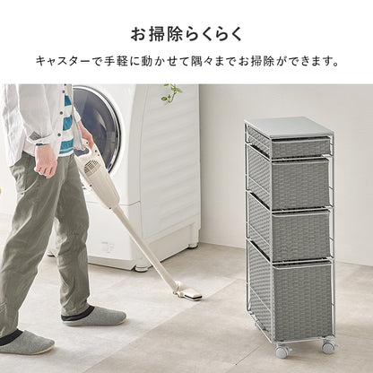 ランドリーチェスト チェスト ランドリー 収納家具 ランドリー スペースキッチン 隙間 樹脂素材 強い 樹脂