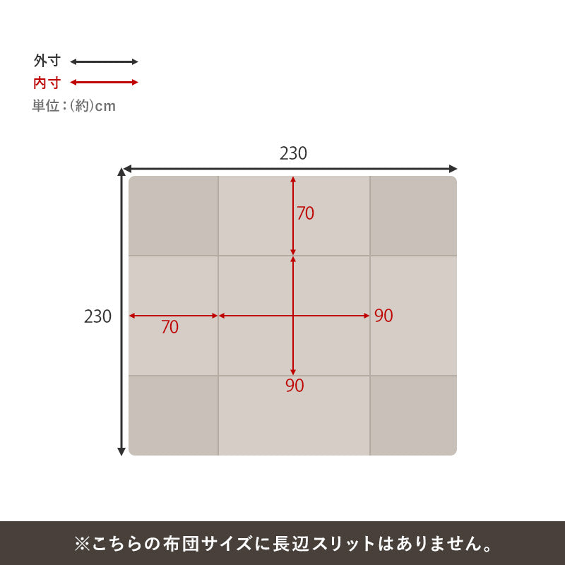 ハイタイプ用うす掛け布団 こたつ こたつ布団 細かい 立体感 ニット柄 立体 ニット 布団 ダイニングタイプ