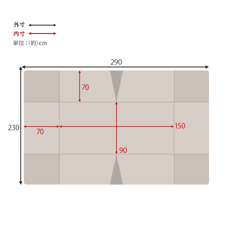 ハイタイプ用うす掛け布団 こたつ こたつ布団 細かい 立体感 ニット柄 立体 ニット 布団 ダイニングタイプ