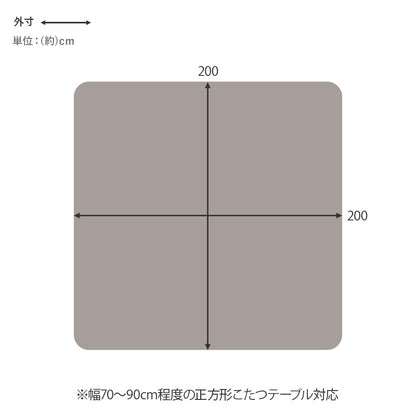 薄掛けコタツ布団 こたつ こたつ布団 コンパクト 細かい 立体感 ニット柄 立体 ニット 布団 厚み 収納 洗濯