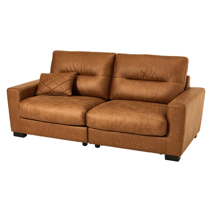 ソファ 3P ヴィンテージレザー ボリューム 張り シルエット ヴィンテージ レザー おしゃれ 北欧 コンパクト