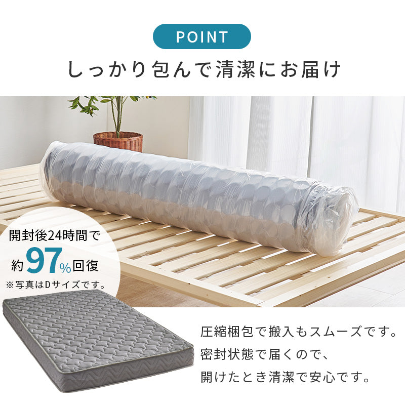 マットレス セミダブル 両面ポケット ベッド メッシュ 生地 全面 使用 寝返り たび 熱気 両面仕様 長い 表裏