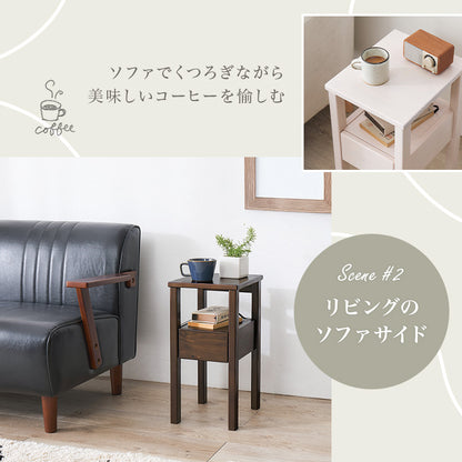 サイドテーブル テーブル  コンパクト サイド ベッドサイド ソファーサイド コンパクトサイズ ベッド