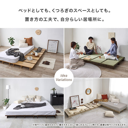 シングル ステージベッド ベッド シングルベッド 広い ロースタイル ロー スタイル マットレス クッション