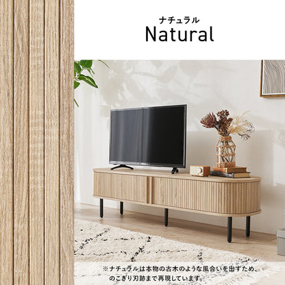 ＴＶボード テレビ台 AVボード ローボード 美しい タンブール扉 ライン サイド 曲線 タンブール テレビ 開閉