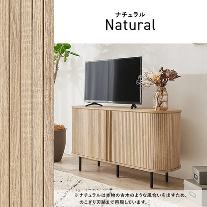 ＴＶボード AVボード 美しい タンブール扉 ハイタイプテレビ台 ライン 曲線 開閉 場所 サイドボード