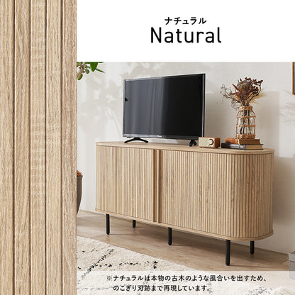 ＴＶボード AVボード 美しい タンブール扉 ハイタイプテレビ台 ライン 曲線 開閉 場所 サイドボード