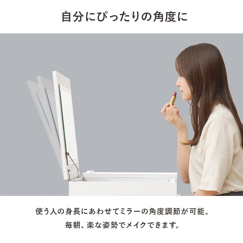 ドレッサー 天板 デスク セット LEDライト ライト メイク ストック 収納 スツール おしゃれ 北欧 コンパクト