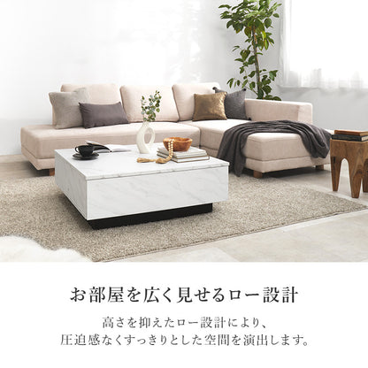 センターテーブル 広い ロータイプ 調テーブル 引出し2杯 生活感 リビング小物 収納 おしゃれ 北欧 シンプル