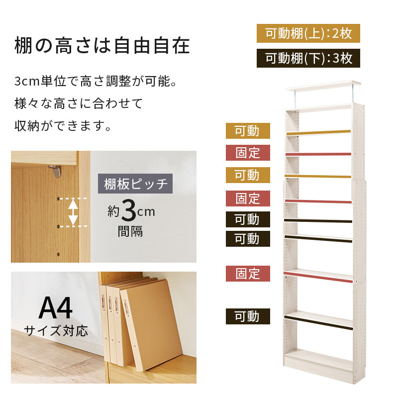 突っ張り壁面収納ラック ラック 収納家具 本棚 収納 容量収納ラック 天井 変更 容量 賃貸 突っ張りタイプ