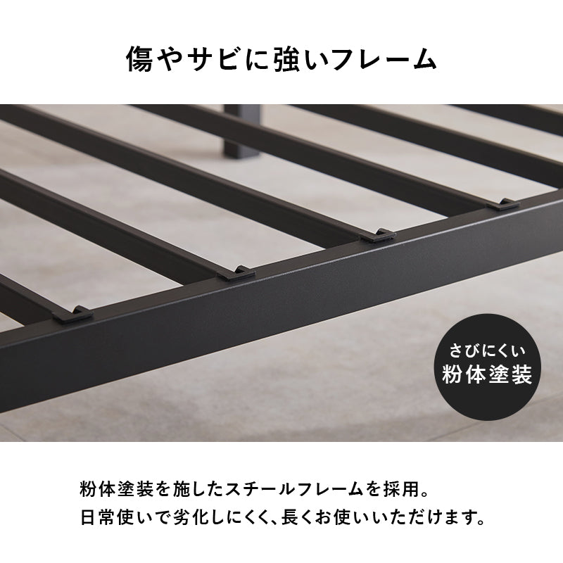 マットレス付 シングルベッド ネジ頭 パーツ 仕様 体型 支え ポケットコイルマットレスセット 体圧 分散
