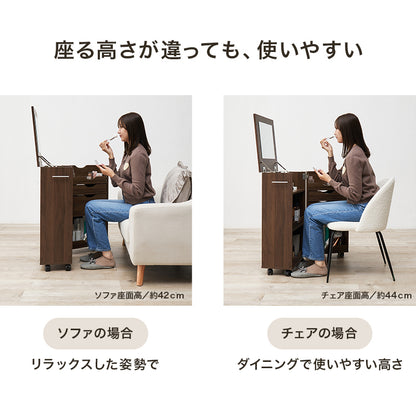 ドレッサーワゴン コスメボックス コスメワゴン 容量 メイク スキンケアアイテム 美容家電 アクセサリー