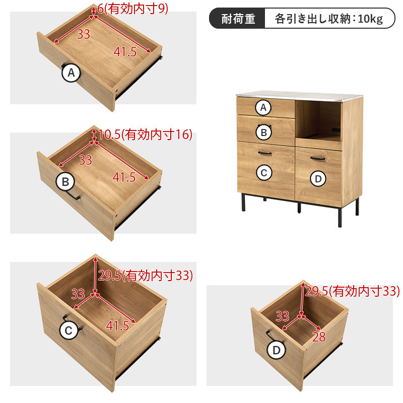 キッチンキャビネット カウンター キッチン収納 コンパクト 耐熱 耐久 ステンレス 天板 使用 北欧 おしゃれ