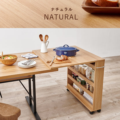 バタフライテーブル ラック キッチン収納 食器棚 レンジ台 補助テーブル 来客時 ダイニングテーブル