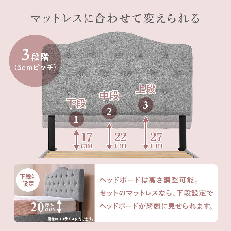 マットレス付きシングルファブリックベッド 組立式 通気性 おしゃれ セミダブル ロータイプ ハイタイプ すのこ 宮付き コンセント付 フレーム フロアベッド 寝室 一人暮らし 新生活 北欧 モダン シンプル 木製 収納付 ナチュラル ホワイト ブラウン 送料無料