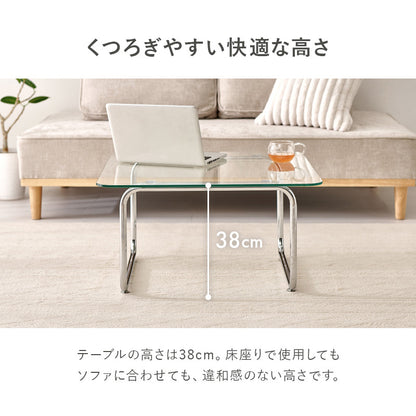 ガラステーブル 組立式 シンプル リビング ダイニング センター ロー 木製 北欧 おしゃれ モダン 一人暮らし 新生活 コンパクト 折りたたみ カフェ風 ナチュラル ホワイト ブラウン 幅広 省スペース 人気 おすすめ インテリア 一人用 大型 贈り物 送料無料