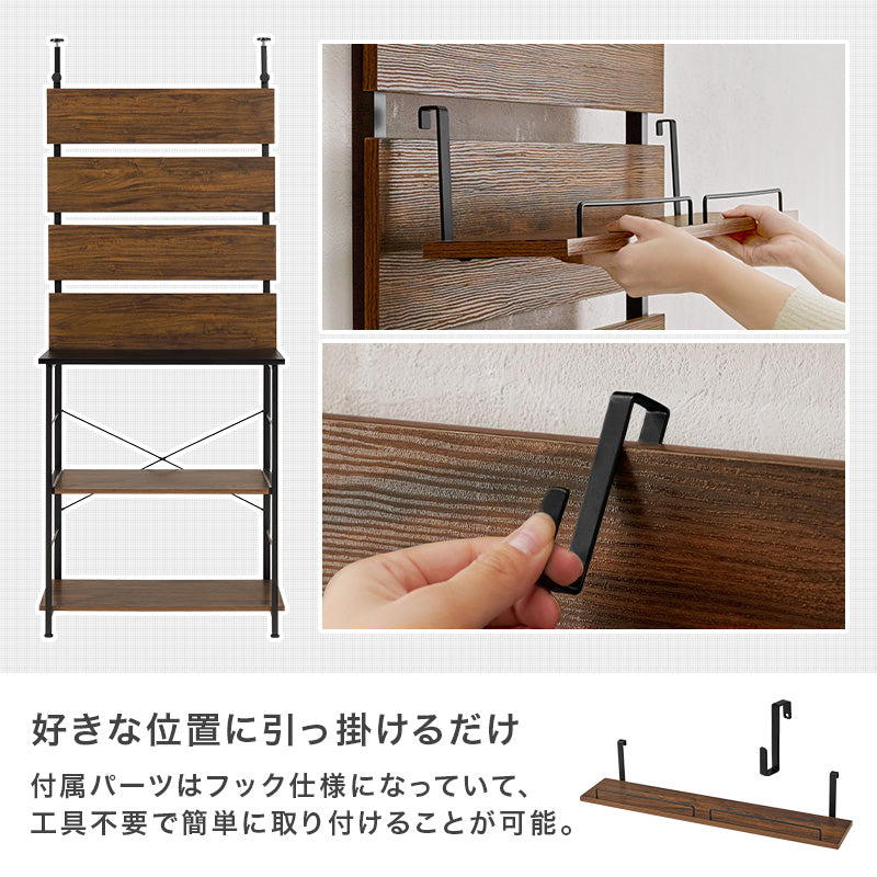 突っ張りキッチンラック 組立式 棚板可動 レンジ台 収納 完成品 北欧 おしゃれ スリム 幅広 大容量 ガラス扉 スライド コンセント付 カップボード 一人暮らし 新生活 省スペース 人気 おすすめ インテリア 贈り物 プレゼント ギフト 送料無料