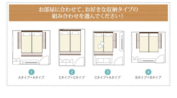 【新商品】組立設置付 大容量収納ファミリーチェストベッド TRACT トラクト マルチラススーパースプリングマットレス付き A+C ワイドK240(SD×2) 送料無料