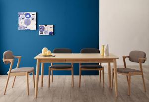 【新商品】組立設置付き 北欧スタイルダイニング OLIK オリック 5点セット(テーブル+チェア4脚) W150 送料無料