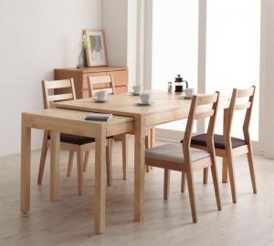 【新商品】組立設置付き 最大235cm スライド伸縮テーブル ダイニングセット Torres トーレス 5点セット(テーブル+チェア4脚) W135-235 送料無料