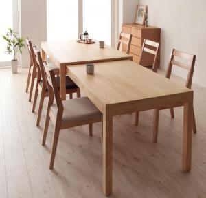 【新商品】組立設置付き 最大235cm スライド伸縮テーブル ダイニングセット Torres トーレス 7点セット(テーブル+チェア6脚) W135-235 送料無料