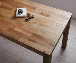 【新商品】総無垢材ワイドダイニング Cursus クルスス ダイニングテーブル オーク W160 送料無料